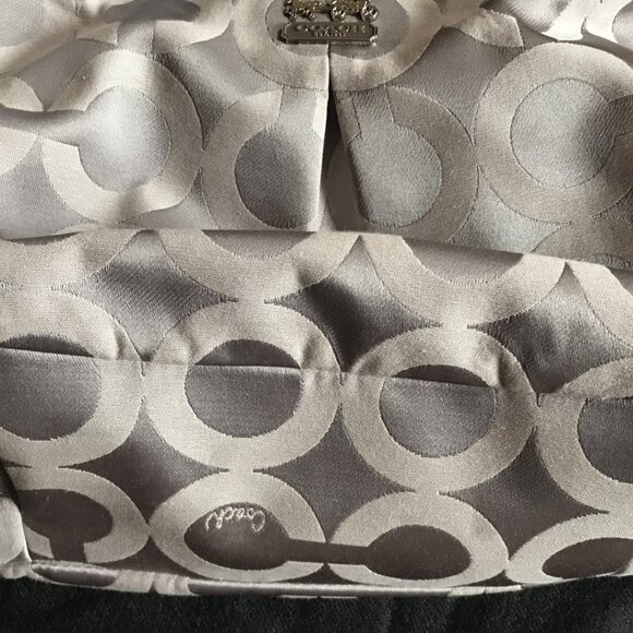 Coach Beige Gold Handbag Hobo Purse - Picture 2 of 12